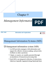 Management Information Systems: ITEC 1010 Information and Organizations