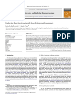 Molecular and Cellular Endocrinology: Endocrine Function in Naturally Long-Living Small Mammals