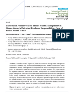 Theoretical Framework For Plastic Waste Management in Ghana Through Extended Producer Responsibility: Case of Sachet Water Waste