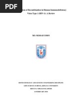 Recombination in Human Immunodeficiency Virus Type 1 (HIV-1) : A Review