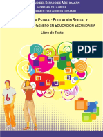 Libro de Educacion Sexual y Equidad de Genero en Michoacan