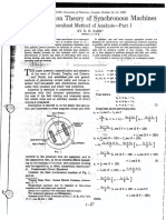 Two Reaction Theory of Synchronous Machines