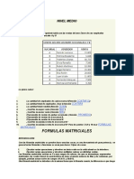 Formulas Matriciales