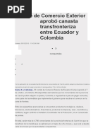 Comité de Comercio Exterior Aprobó Canasta Transfronteriza Entre Ecuador y Colombia (Autoguardado)