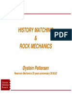 History Matching and Rock Mechanics 20 Years