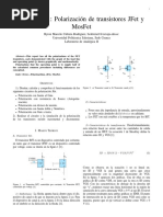 Polarización de Transistores JFet yMosFet