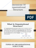 Dimensions of Organizational Structure