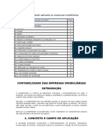 Contabilidade Aplicada Às Empresas Imobiliárias