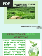 Green Market and Ethical Issues in Marketing