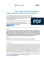 Maximum Power Point Tracking Using Fuzzy Logic Controller Under Partial Conditions