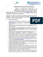 3 Requisitos Generales Formulario Reclamacin ACREENCIAS