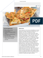 Focaccia - Otras Recetas