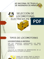 Selección de Locomotoras Electricas en Mineria