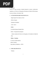 Trabajo de Investigación Factores de Riesgo Asociados A Trastorno Depresivo en Niños y Adolescentes Atendidos en El Servicio de Psiquiatría