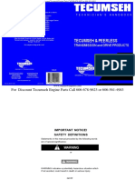 Tecumseh Peerless Transmission Transaxles Differentials Service Repair Manual 691218