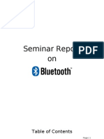 Bluetooth Seminar Report