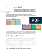 Base de Datos en Excel