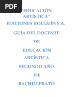 Guia de Segundo de Bachillerato de Educacion Artistica PDF