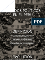 Partidos Políticos en El Perú