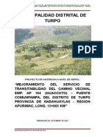 Pip Camino Huaccoto Fformulacion