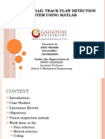 Design of Rail Track Flaw Detection System Using Matlab