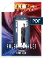 Doctor Who Solitaire Story Game - Rules