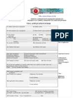 Turkey Visa Application Form