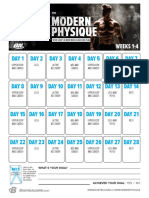 Modern Physique Calendar