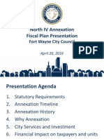 North IV Annexation Fiscal Plan Presentation: Fort Wayne City Council