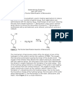 The Fischer Esterification of Benzocaine