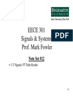 EECE 301 Signals & Systems Prof. Mark Fowler: Note Set #12