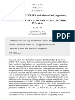 Diffenderfer v. Central Baptist Church of Miami, Inc., 404 U.S. 412 (1972)