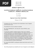 Berkey Photo, Inc. v. Eastman Kodak Company. Eastman Kodak Company v. Berkey Photo, Inc, 444 U.S. 1093 (1980)