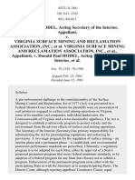 Hodel v. Virginia Surface Mining & Reclamation Assn., Inc., 452 U.S. 264 (1981)