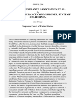 American Ins. Assn. v. Garamendi, 539 U.S. 396 (2003)