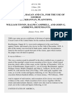 Buckhannan, Hagan and Co., For The Use of George Buckhannan v. William Tinnin, Ralph Campbell, and John G. Andrews, 43 U.S. 258 (1844)