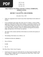 White Water Valley Canal Company v. Vallette, 62 U.S. 414 (1859)