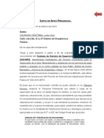 Carta de Aviso Prejudicial