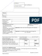 Application For Cte Internship