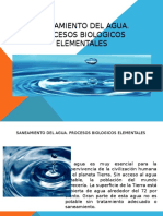 Saneamiento Del Agua y Procesos Biológicos