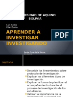 Aprender A Investigar Investigando