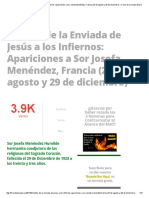 Relatos de La Enviada de Jesús A Los Infiernos - Apariciones A Sor Josefa Menéndez, Francia (25 de Agosto y 29 de Diciembre) Foros de La Virgen María PDF