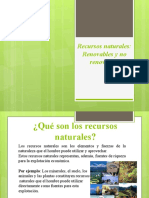 Recursos Naturales: Renovables y No Renovables