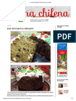 Cocina Chilena - Pan de Pascua Chileno