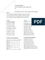 Expressões Numéricas Com As Quatro Operações