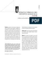 Artefactos y Símbolos Como Dispositivos Causales de La Cultura PDF