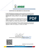 Certificado Empresa Ruc