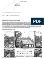 The Anatomy of Melancholy