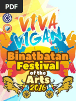 Viva Vigan Binatbatan Festival of The Arts 2016 - Schedule of Activities