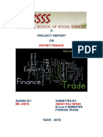 A Project Report ON: Export Finance